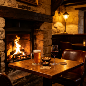 Country Pub: Fireside Drinks